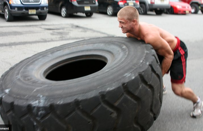 tire flip Wags