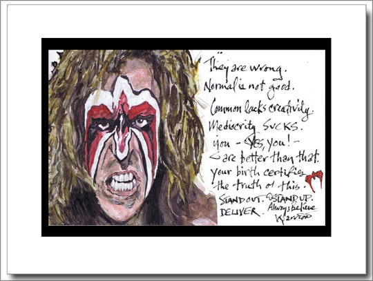 ultimate warrior paint logo