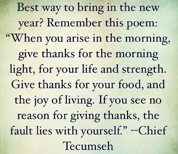 Tecumseh-Gratitude