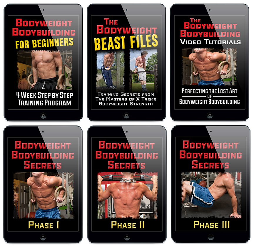 Bodyweight muscle building program sale