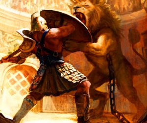 Gladiator-vs-Lion • Zach Even-Esh