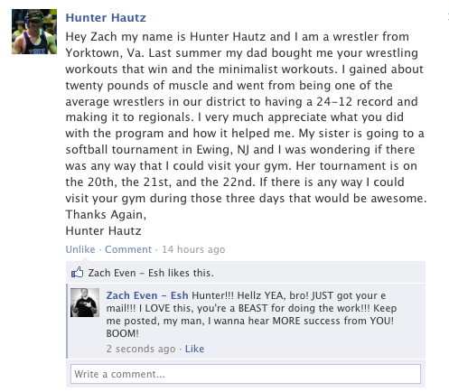 Wrestling Workouts Hunter 